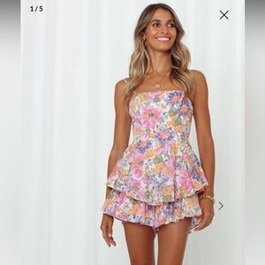 Floral Multicolor Romper